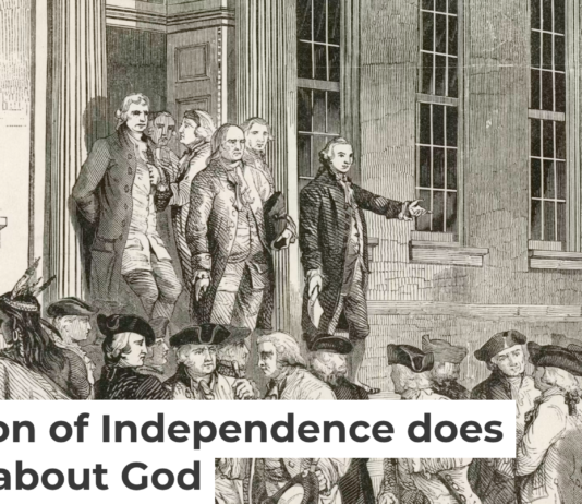 A Croome & Brightly engraving shows John Nixon reading the Declaration of Independence after its passage in Philadelphia. From The New York Public Library via Wikimedia Commons